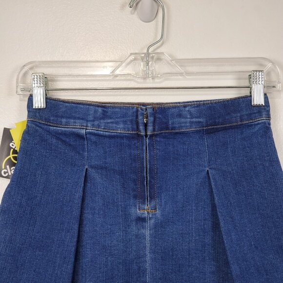 Art Class Girl's Adjustable Waist Pleated Denim Jean Skirt NEW Size L(10/12 - Picture 5 of 14